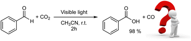 Graphical abstract: Comment on “CO2 as oxidant: an unusual light-assisted catalyst free oxidation of aldehydes to acids under mild conditions” by S. R. Khan, S. Saini, K. Naresh, A. Kumari, V. Aniya, P. K. Khatri, A. Ray and S. L. Jain, Chem. Commun., 2022, 58, 2208