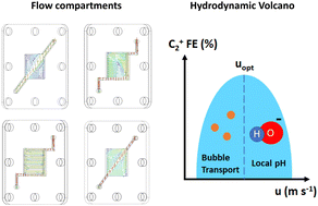 Graphical abstract: Understanding the impact of catholyte flow compartment design on the efficiency of CO2 electrolyzers