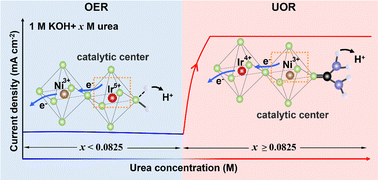 Graphical abstract: Reagent-adaptive active site switching on the IrOx/Ni(OH)2 catalyst