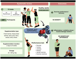 Graphical abstract: Effects of Vaccinium berries (blueberries, cranberries and bilberries) on oxidative stress, inflammation, exercise performance, and recovery – a systematic review