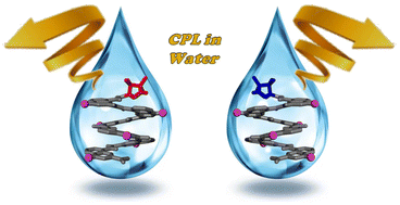 Graphical abstract: CPL-active water-soluble aromatic oligoamide foldamers