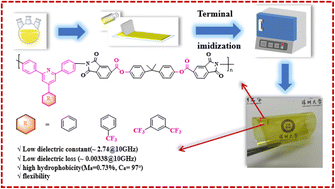 Graphical abstract: Preparation of fluorinated polyimides with low dielectric constants and low dielectric losses by combining ester groups and triphenyl pyridine structures