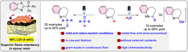 Graphical abstract: Metal-free visible light-induced cross-dehydrogenative coupling of benzocyclic imines with water/P(O)H compounds: efficient access to functionalized benzazepines/ones