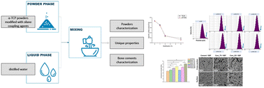 Graphical abstract: The influence of silane coupling agents on the properties of α-TCP-based ceramic bone substitutes for orthopaedic applications