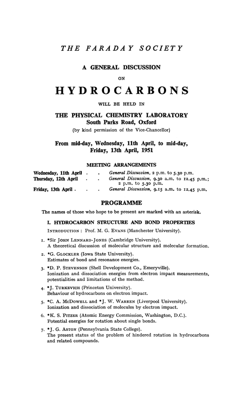 A general discussion on hydrocarbons