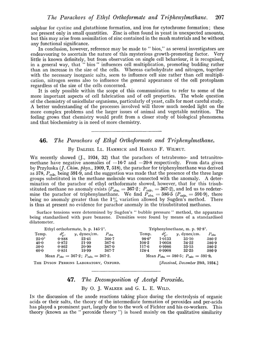 47. The decomposition of acetyl peroxide