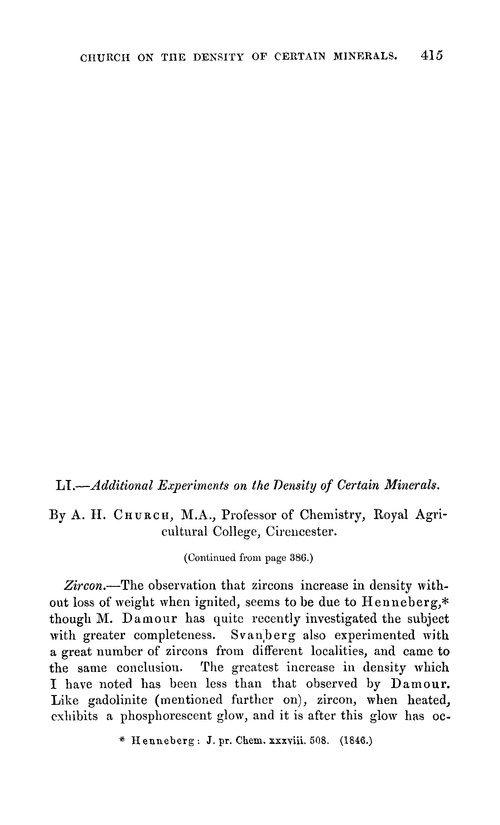 LI.—Additional experiments on the density of certain minerals