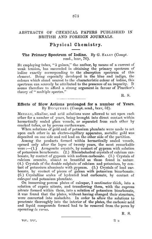 Physical chemistry