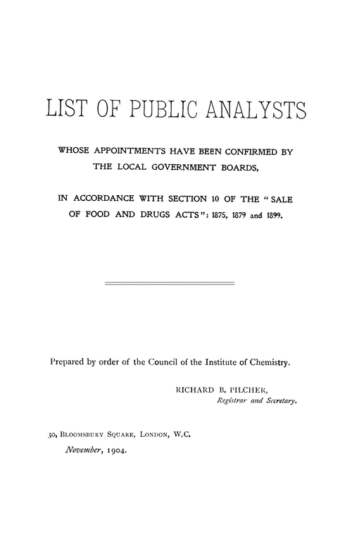 List of public analysts