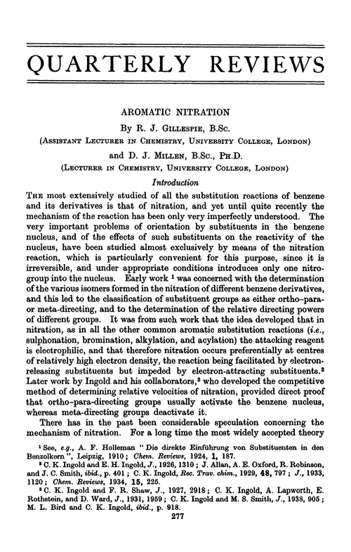 Aromatic nitration