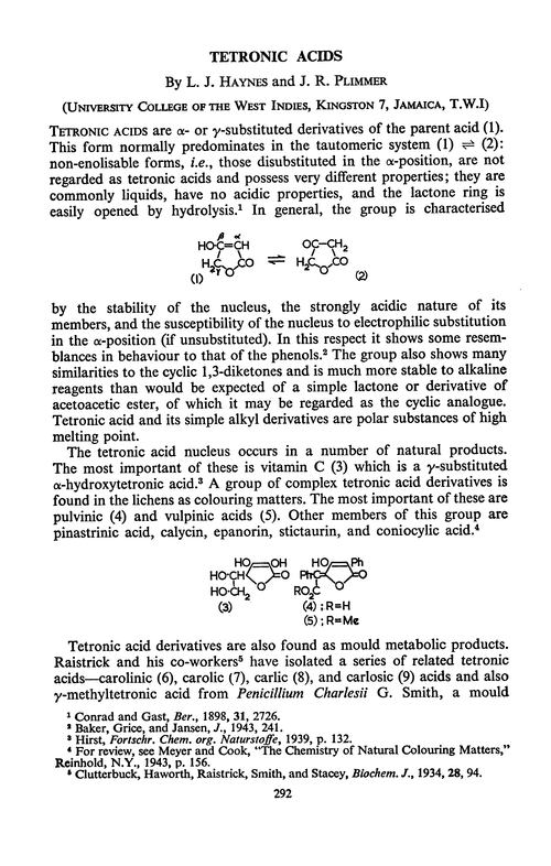 Tetronic acids