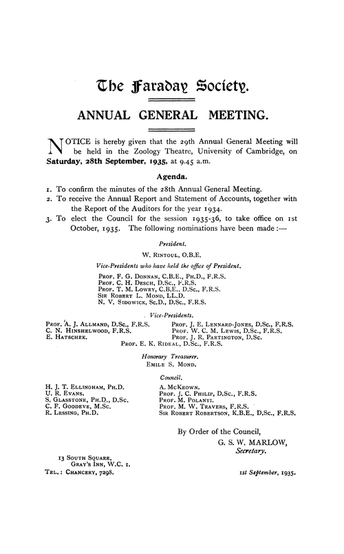 Annual General Meeting