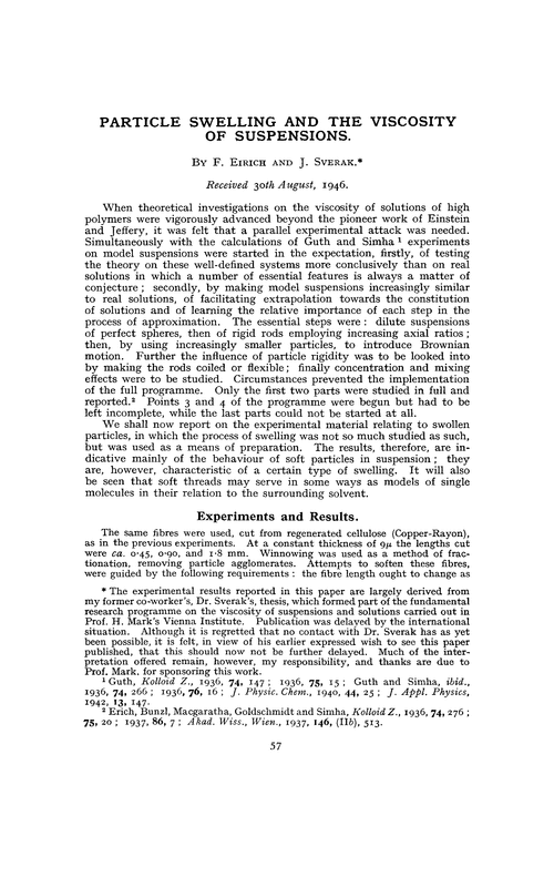 Particle swelling and the viscosity of suspensions