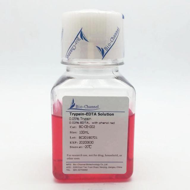 胰酶-EDTA 消化液(0.05%胰酶，含酚红)